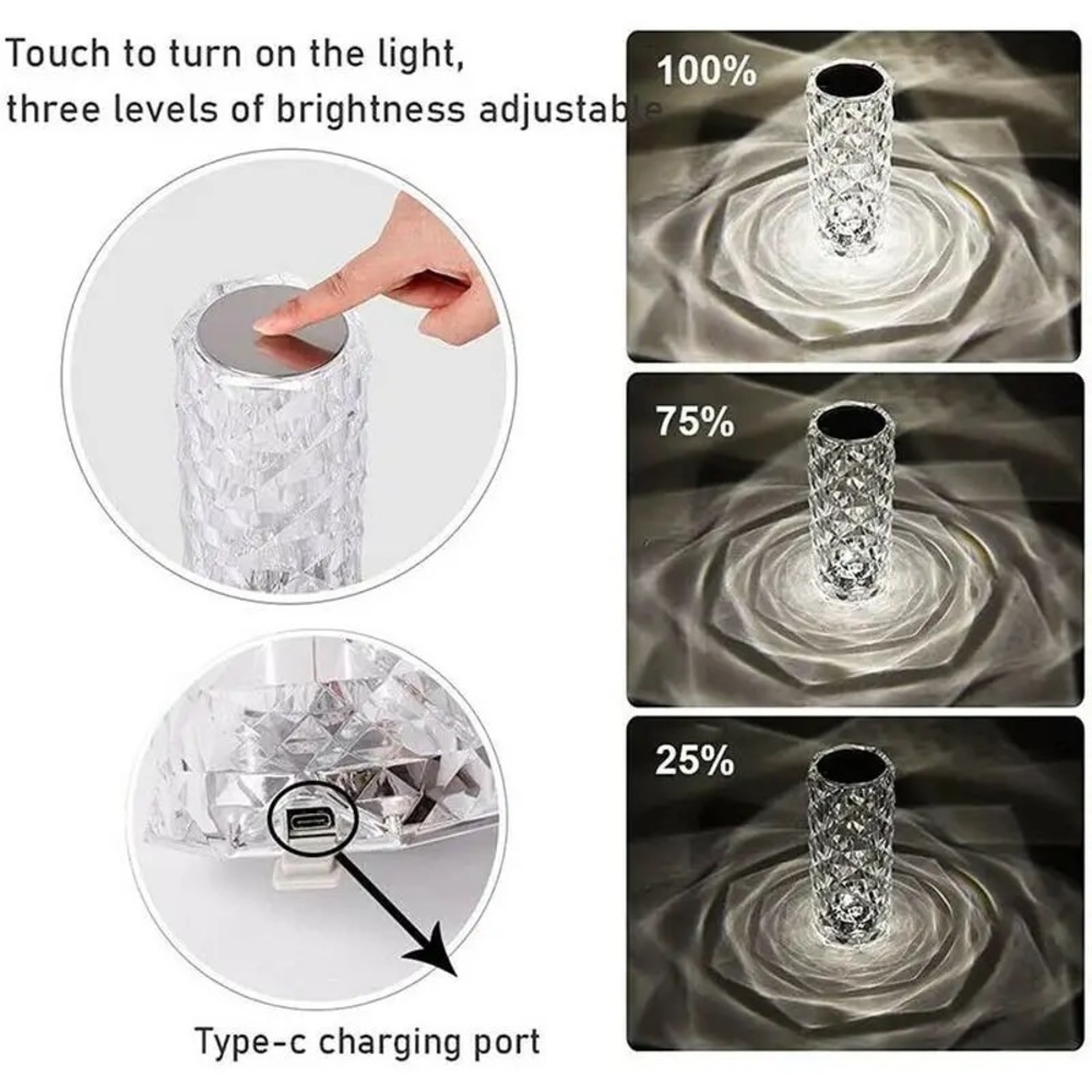 LED Crystal Lamp - Picture 2 of 4